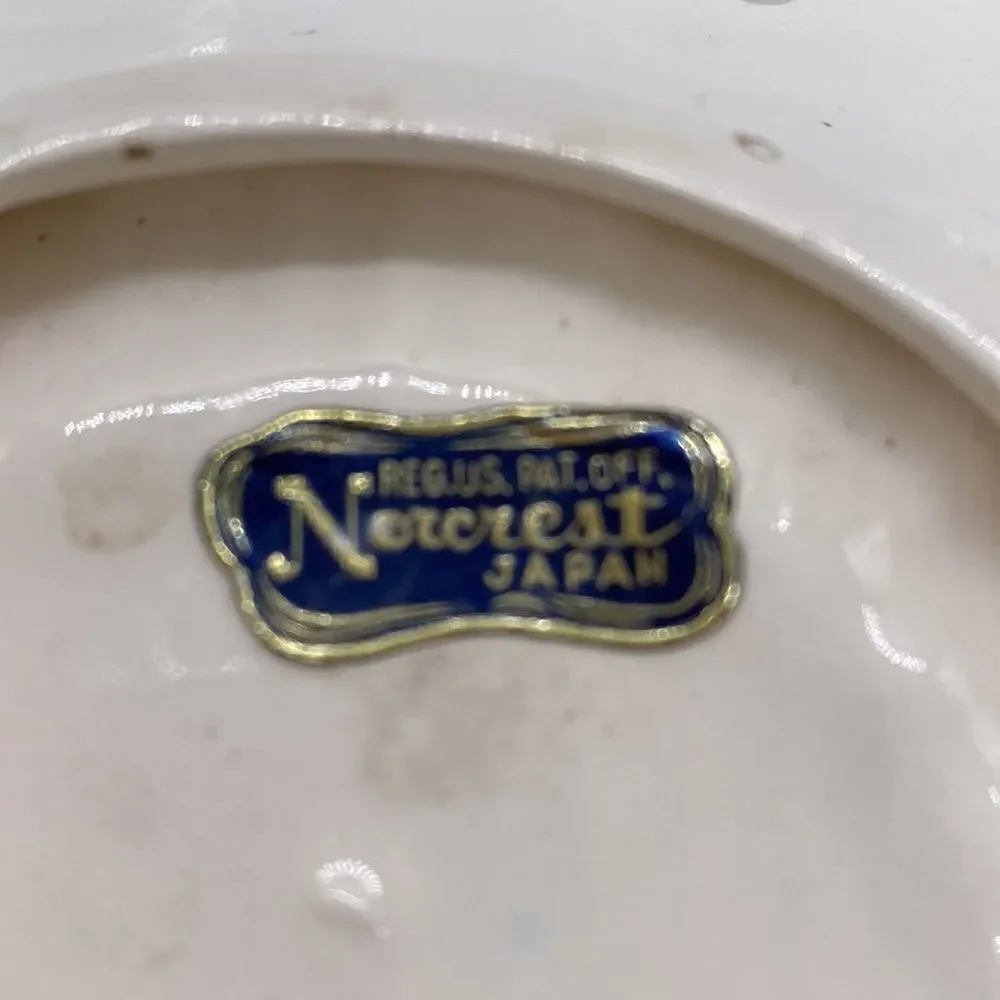 Vintage 1961 Norcrest Kansas Centennial Ceramic Sunflower Bowl Plate